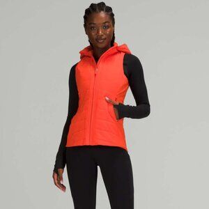 Lululemon Another Mile Vest: Neon Orange/Red SZ 6